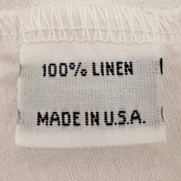 Bryn Walker Fran Women's 100% Linen Tunic Top Size XS White Ruffle Sleeves Boho - Picture 10 of 12